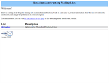 Tablet Screenshot of lists.athenslandtrust.org